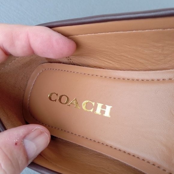 Coach OLIVE Loafer/Moccasin Signature C/Leather UNWORN! ZERO WEAR Sz 6 - Picture 9 of 12